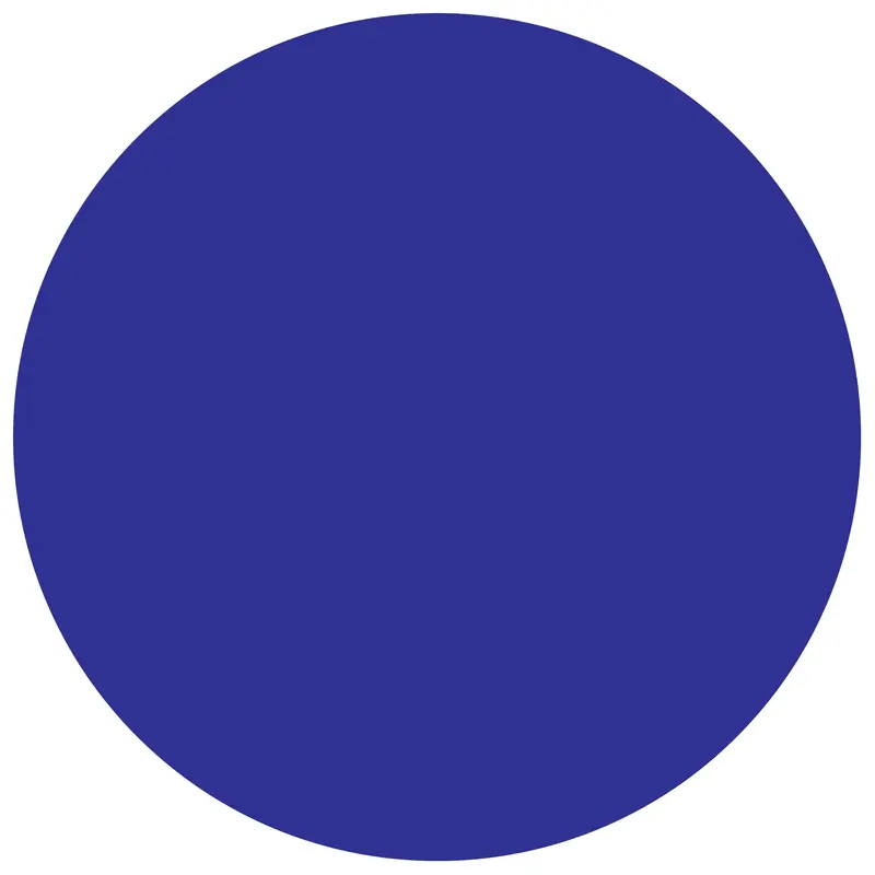 3" Circles - Blue Removable Labels (DL1492BL) Roll Of 500