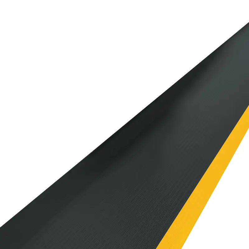 3 x 60' Black/Yellow Economy Anti-Fatigue Mat (MAT118BY) Each