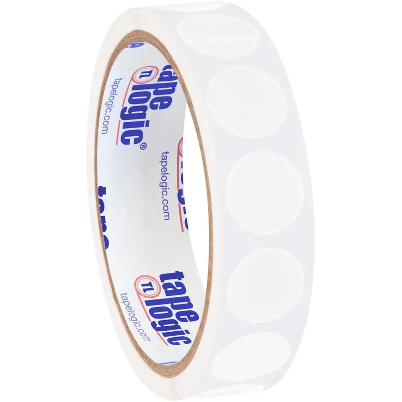 3/4" White Inventory Circle Labels (DL610E) Roll Of 500