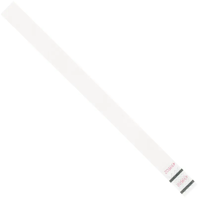 3/4 x 10" White Tyvek Wristbands (WR101WH) Case Of 500
