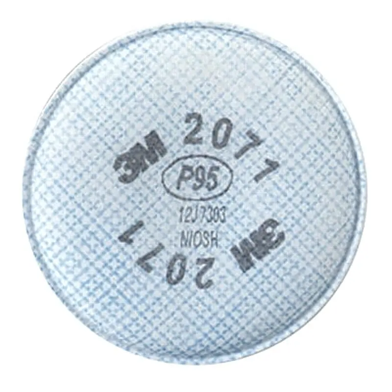 3M 2000 Series Particulate Filter, P95, Solids/Liquids/Oil Based Part/Metal Fumes, White (142-2071) Pack of 2