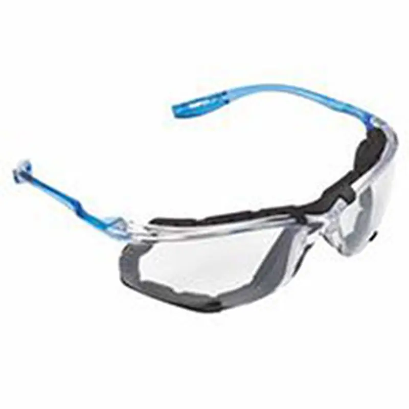3M CCS Protective Eyewear, Clear Polycarbonate Lens, Anti-Fog, Clear Plastic Frame, Light Blue Temple (247-11872-00000-20) 20 EA / CA