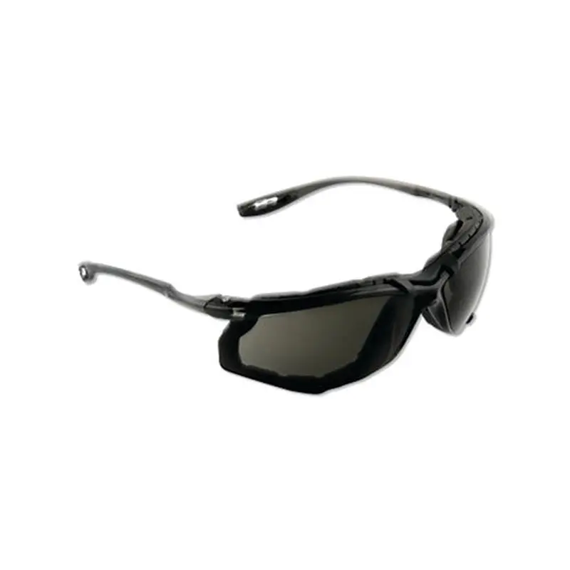 3M CCS Protective Eyewear, Gray Polycarbonate Lens, Anti-Fog, Clear Plastic Frame, Light Blue Temple (247-11873-00000-20) 20 EA / CA