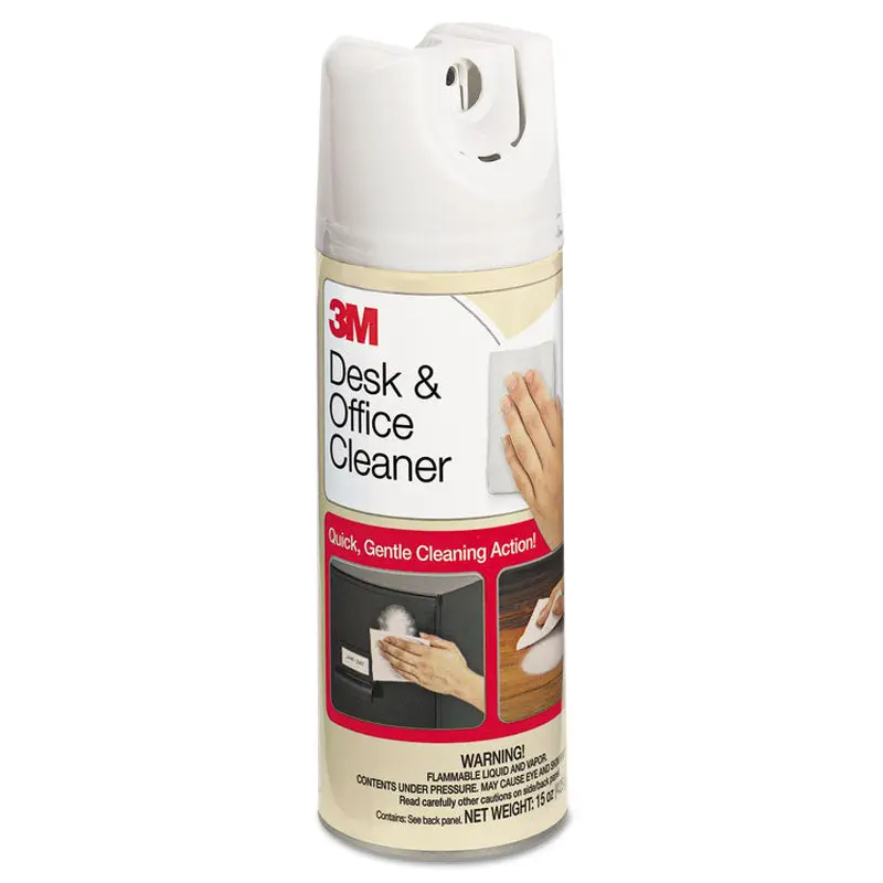 3M Desk and Office Spray Cleaner, 15 oz Aerosol Spray, 12/Carton (MMM573CT) Carton of 12