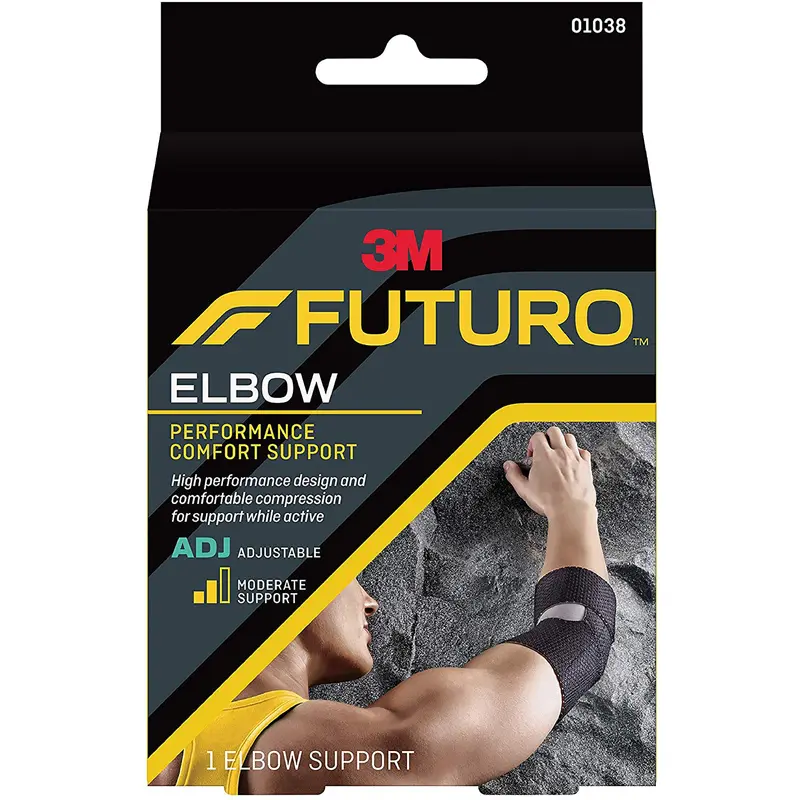 3M Futuro Elbow Support One Size Fits Most Left or Right Elbow Black (971882_CS) 12/CS