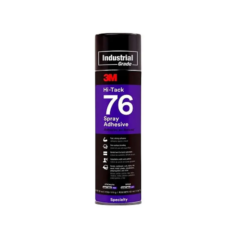 3M Hi-Tack 76 Spray Adhesives, 24 oz Tube, Clear/Amber (405-021200-30026) 12 CAN / CA