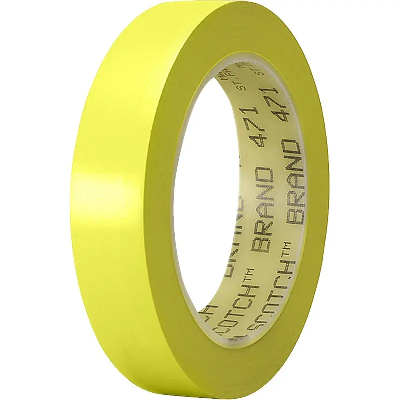 3M Marking Tape, Vinyl, 1" x 36Yds, Yellow (MMM4711YE) Each