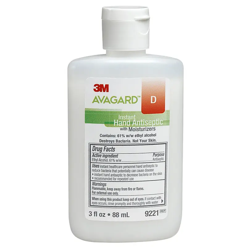 3M Avagard D Hand Sanitizer 3 oz. Ethyl Alcohol Gel Bottle (406350_EA) 1/EA