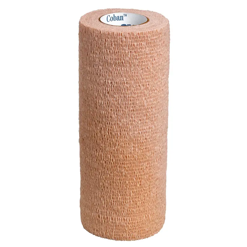 3M Coban Cohesive Bandage 6 Inch X 5 Yard Self-Adherent Closure Tan NonSterile Standard Compression (684275_EA) 1/EA