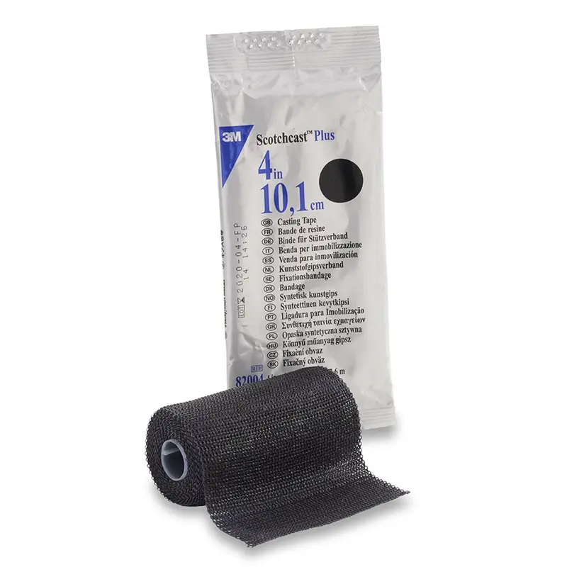 3M Scotchcast Plus Cast Tape 4 Inch X 12 Foot Fiberglass / Resin Black (201254_BX) 10/BX