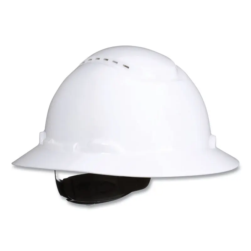 3M SecureFit H-Series Hard Hats, H-800 Vented Hat with UV Indicator, 4-Point Pressure Diffusion Ratchet Suspension, White (MMMH801SFVUV) Each