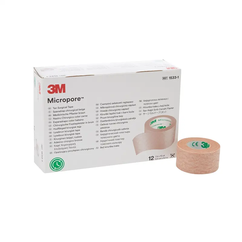 3M Micropore Medical Tape Tan 1 Inch X 10 Yard Paper NonSterile (5996_EA) 1/EA
