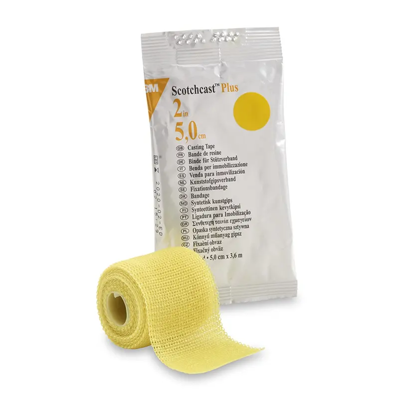 3M Scotchcast Plus Cast Tape 2 Inch X 12 Foot Fiberglass / Resin Yellow (201239_EA) 1/EA