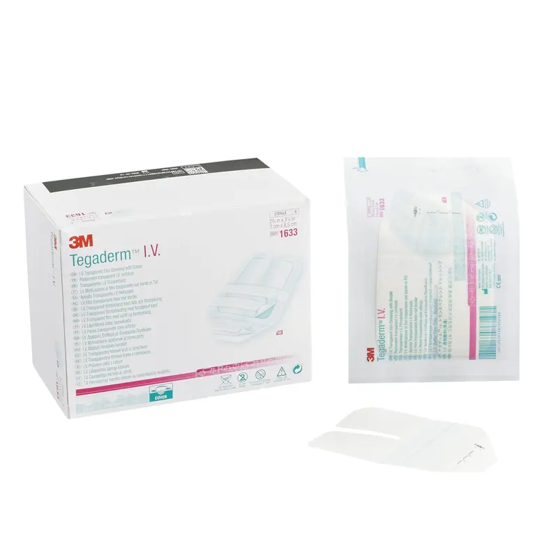 3M Tegaderm I.V. Dressing Adhesive / Film 2-3/4 X 3-1/4 Inch Sterile (331679_BX) 100/BX