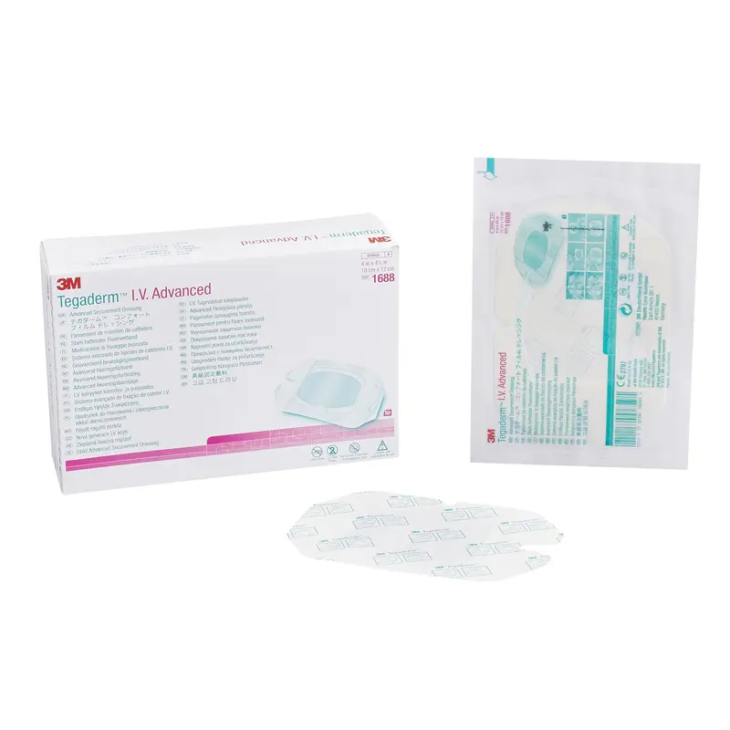 3M Tegaderm I.V. Dressing Film 4 X 4-3/4 Inch Sterile (764489_BX) 50/BX