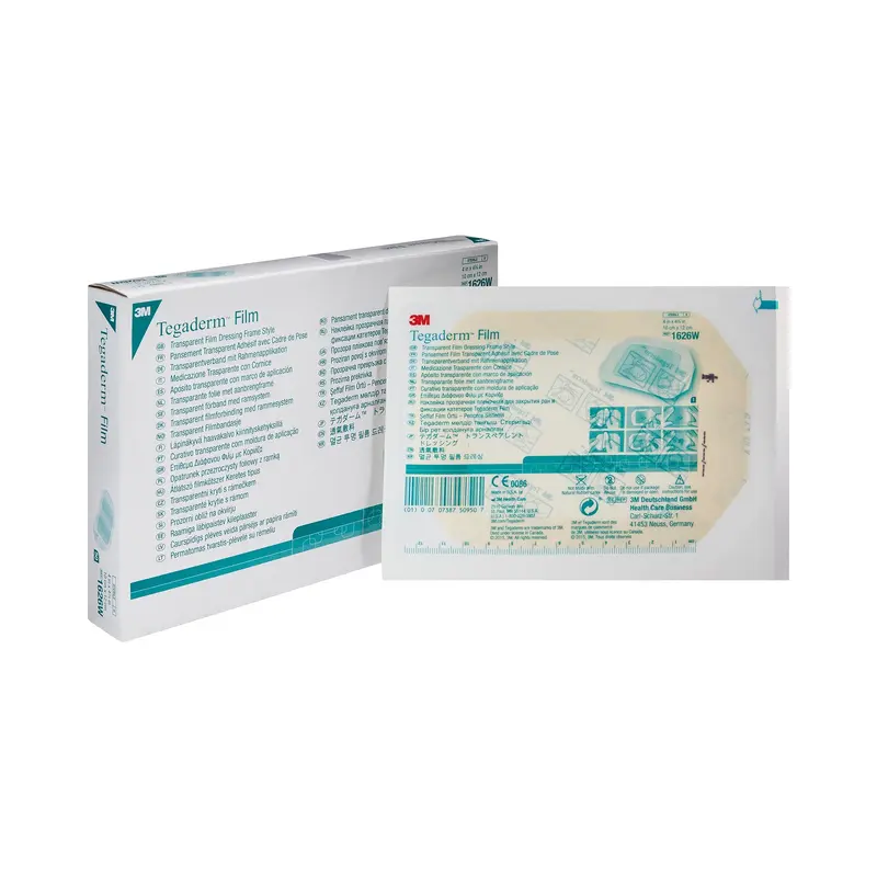 3M Tegaderm Transparent Film Dressing 4 X 4-3/4 Inch Frame Style Delivery Rectangle Sterile (121652_EA) 1/EA