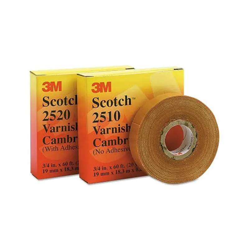 3M Varnished Cambric Tape 2510, 1 in x 36 yd, Yellow (500-106876) 1 Roll