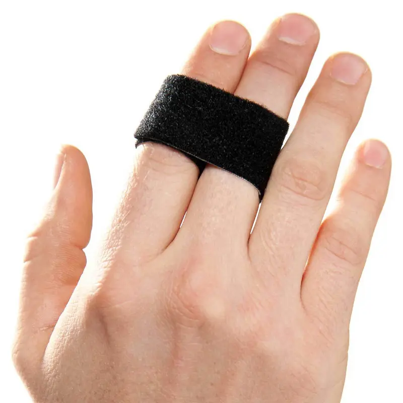 3pp Buddy Loops Finger Wrap Splint Adult One Size Fits Most Hook and Loop Strap Closure Finger Black (894822_BX) 100/BX