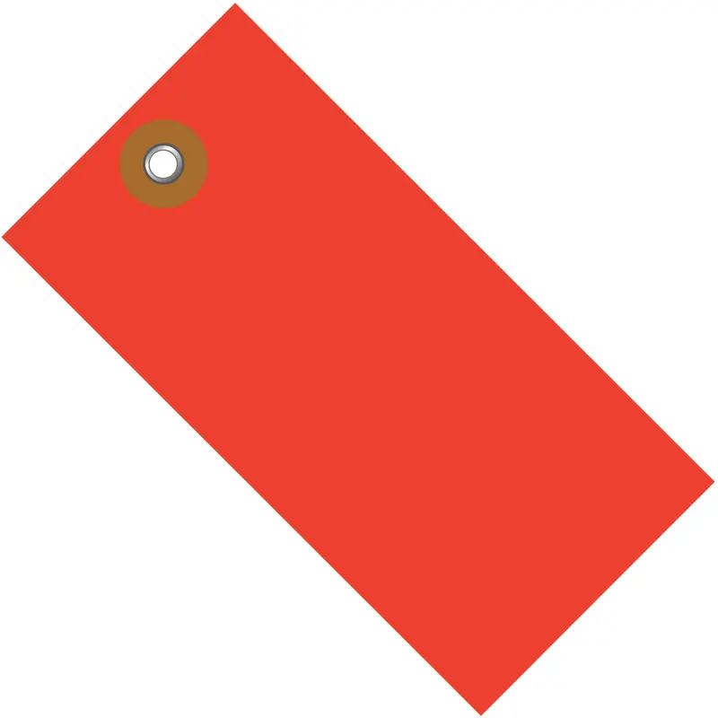 4 1/4 x 2 1/8" Red Tyvek Shipping Tag (G14041D) Case Of 100