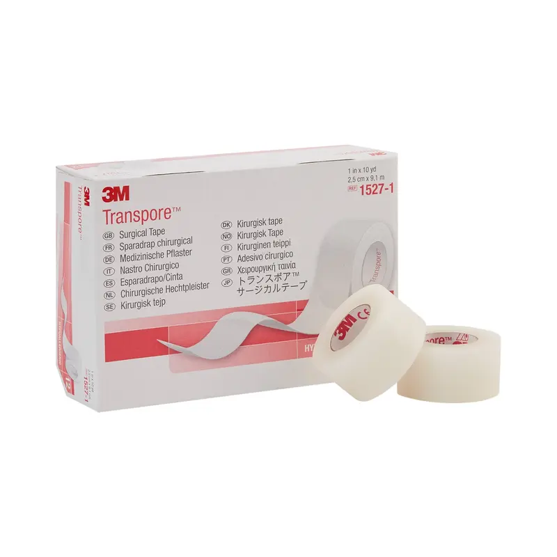 3M Transpore Medical Tape Transparent 1 Inch X 10 Yard Plastic NonSterile (5762_CS) 120/CS