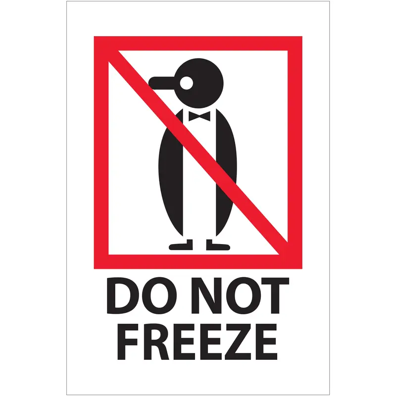 4 x 6" - "Do Not Freeze" Labels (IPM506) Roll Of 500