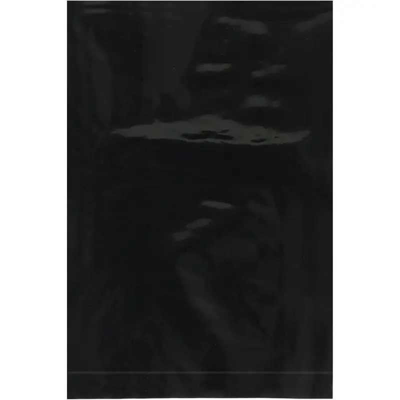 4 x 6" - 2 Mil Black Flat Poly Bags (PB390BK) Case Of 1000