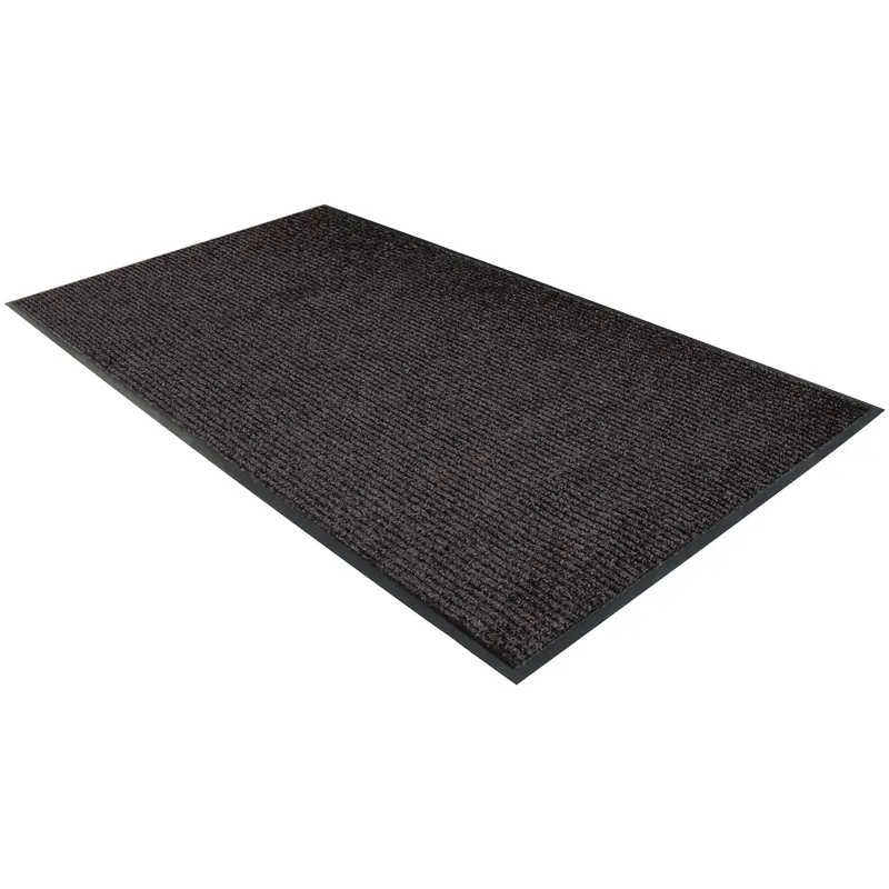 4 x 6' Charcoal Deluxe Vinyl Carpet Mat (MAT385CH) Each