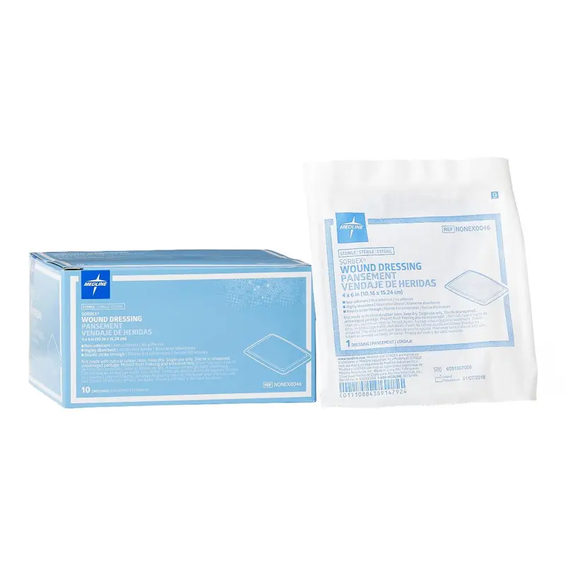 4" x 6" SORBEX Sterile Absorbent Dressings, 10/BX (NONEX0046Z) Box of 10