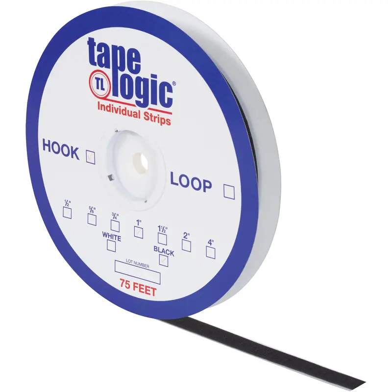 4" x 75' Black Loop Tape Logic Individual Tape Strips (HLT126) Each