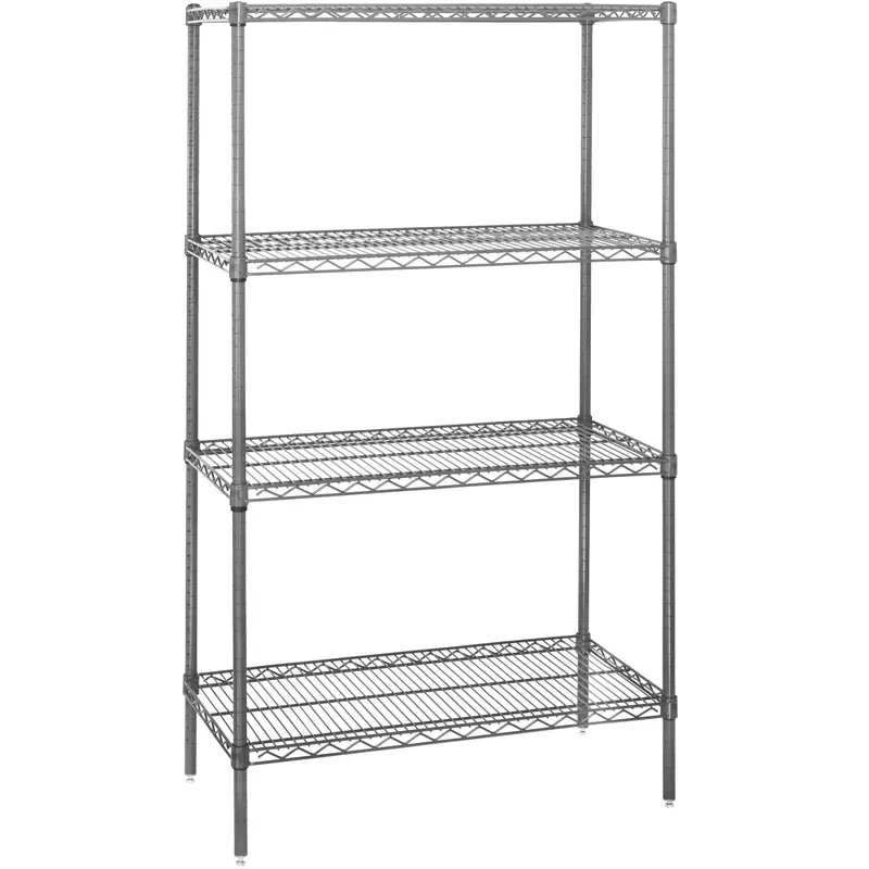 48 x 12 x 54" - 4 Shelf Wire Shelving Starter Unit (WS481254) Each