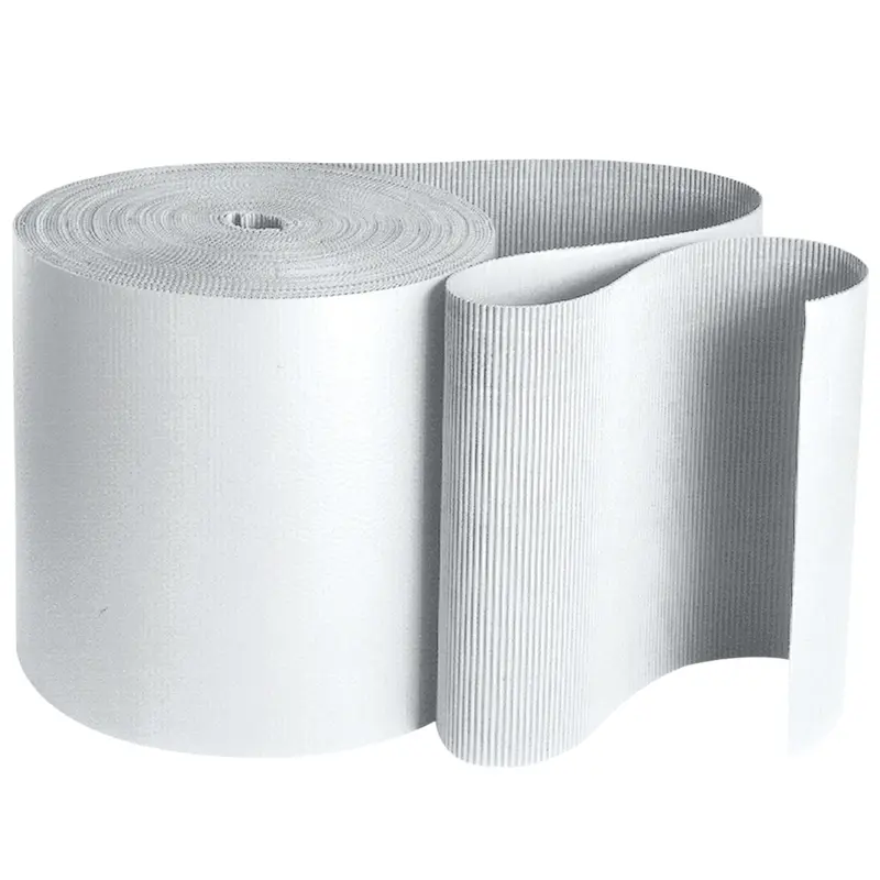 48" x 250' - B Flute White Singleface Corrugated Roll (SF48W) Roll Of 1