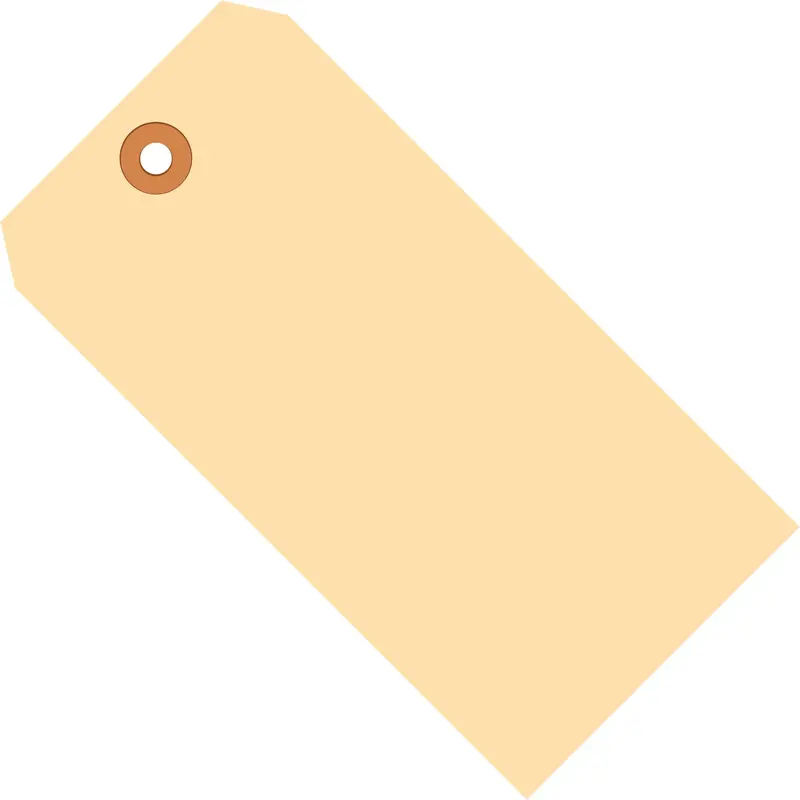 5 3/4 x 2 7/8" 10 Pt. Manila Shipping Tags (G30071) Case Of 1000