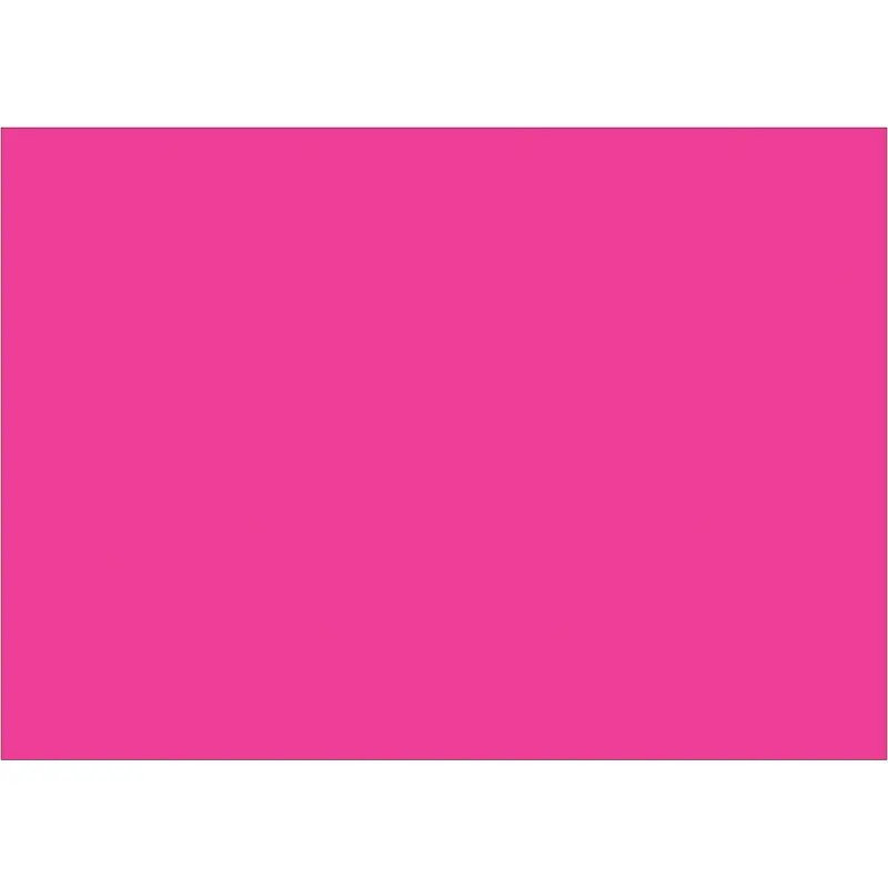 5 x 7" Fluorescent Pink Inventory Rectangle Labels (DL639K) Roll Of 500