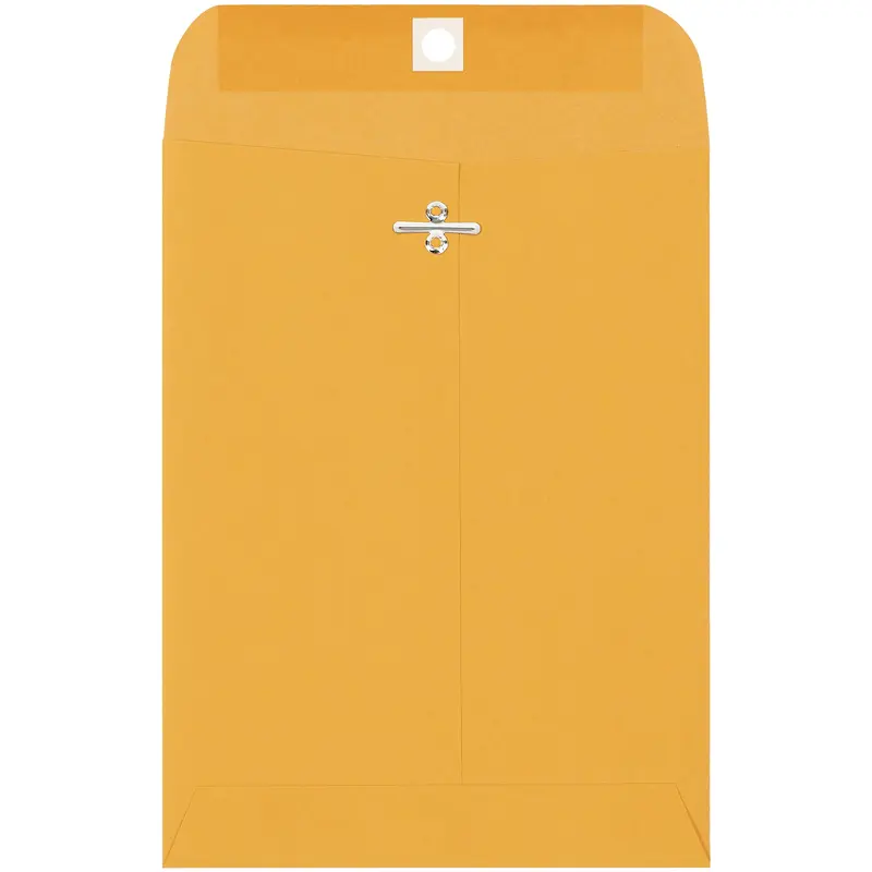 6 1/2 x 9 1/2" Kraft Clasp Envelopes (EN1002) Case Of 1000