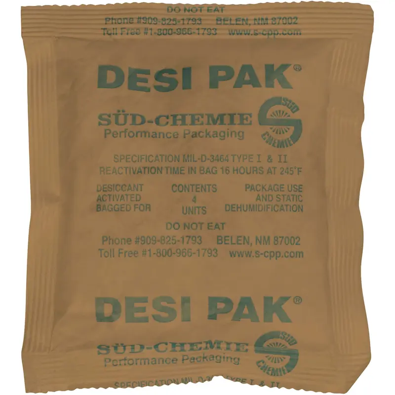5 x 5 1/2 x 1/2" Kraft Clay Desiccants - 34 Gallon Drum (DES112) Case Of 500