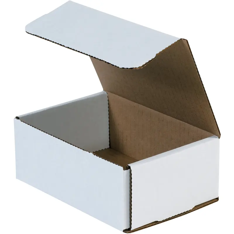 6 1/2 x 4 1/2 x 2 1/2" White Corrugated Mailers (MRX5X) Bundle Of 50