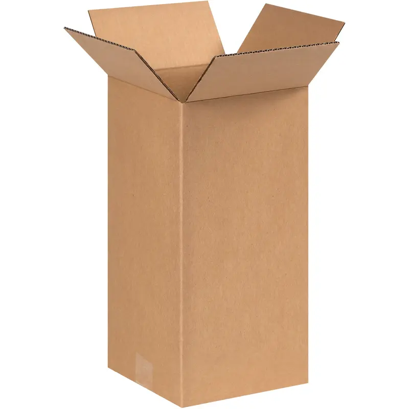 6 x 6 x 14" Tall Corrugated Boxes (6614) Bundle Of 25