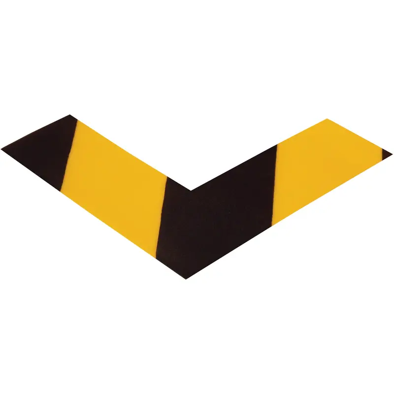 6" x 6" x 2" Yellow/Black Mighty Line Deluxe Safety Tape Angles (T9662BY) Case Of 24