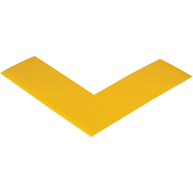 6" x 6" x 2" Yellow Mighty Line Deluxe Safety Tape Angles (T9662Y) Case Of 24