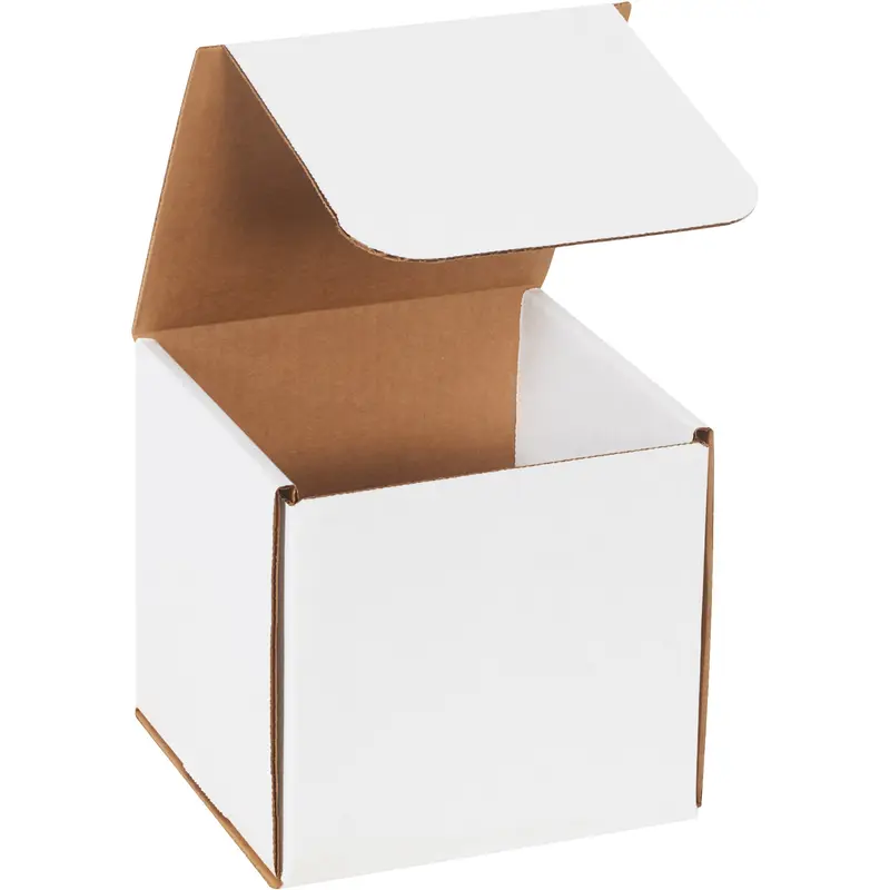 6 x 6 x 6" White Corrugated Mailers (M666) Bundle Of 50