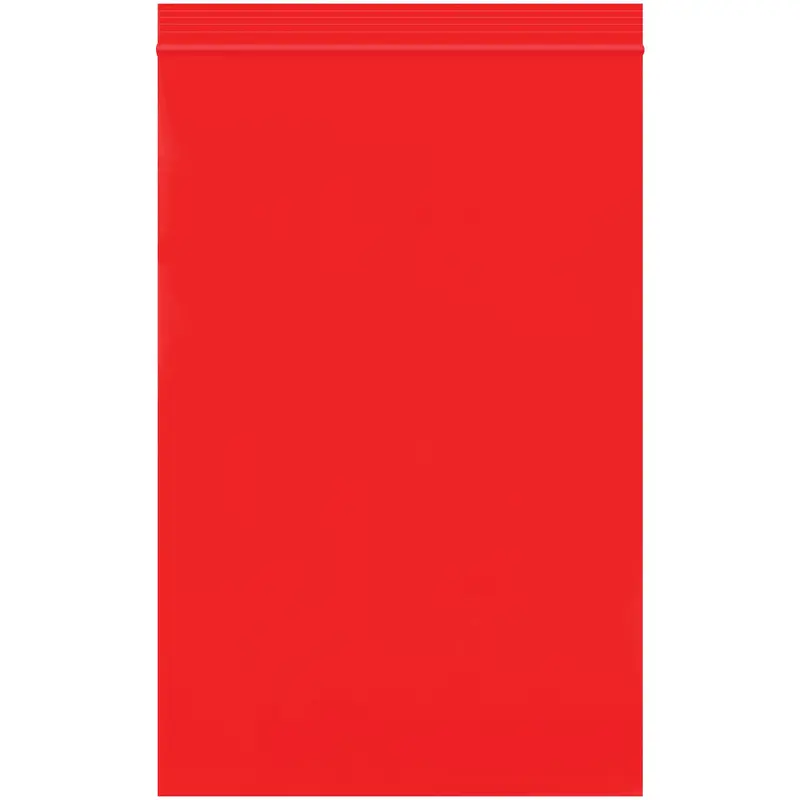 6 x 9" - 2 Mil Red Reclosable Poly Bags (PB3615R) Case Of 1000