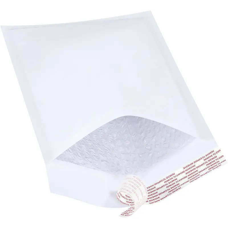 7 1/4 x 12" White #1 Self-Seal Bubble Mailers (B854WSS) Case Of 100