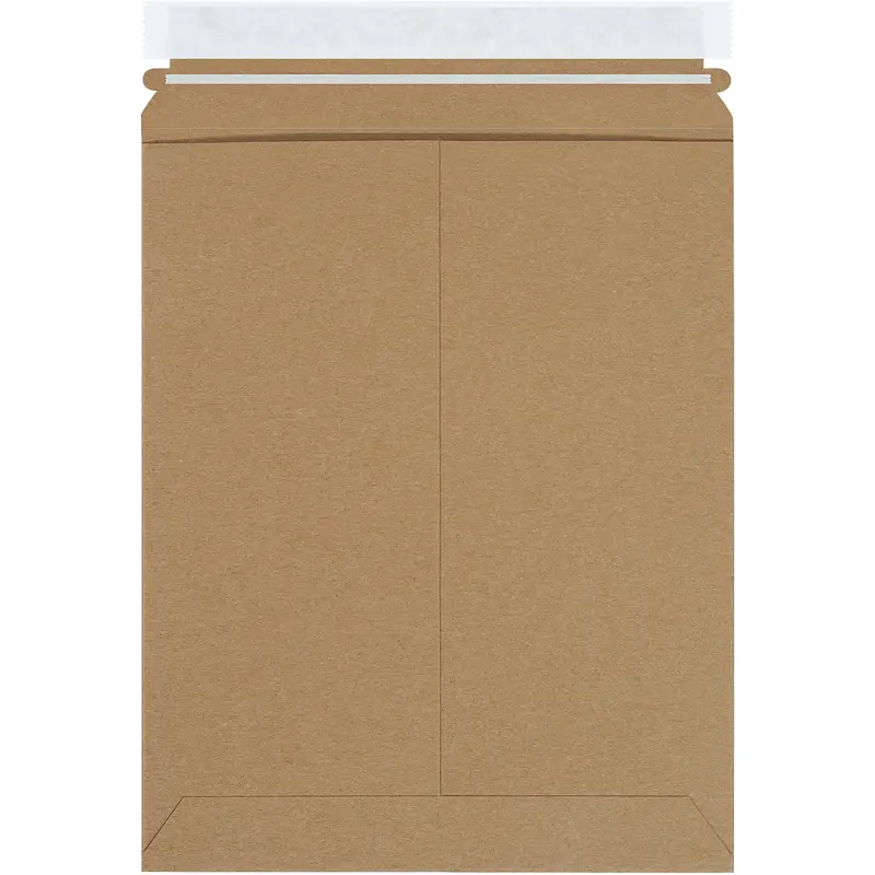 9 3/4 x 12 1/4" Kraft Self-Seal Stayflats Plus Mailers (RM5K) Case Of 100
