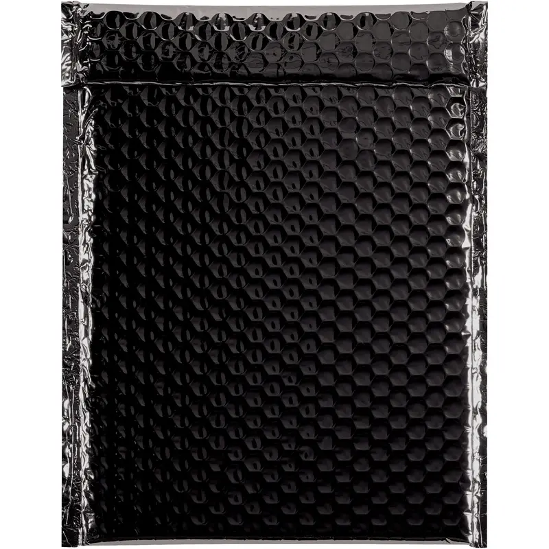 9 x 11 1/2" Black Glamour Bubble Mailers (GBM0911BK) Case Of 100