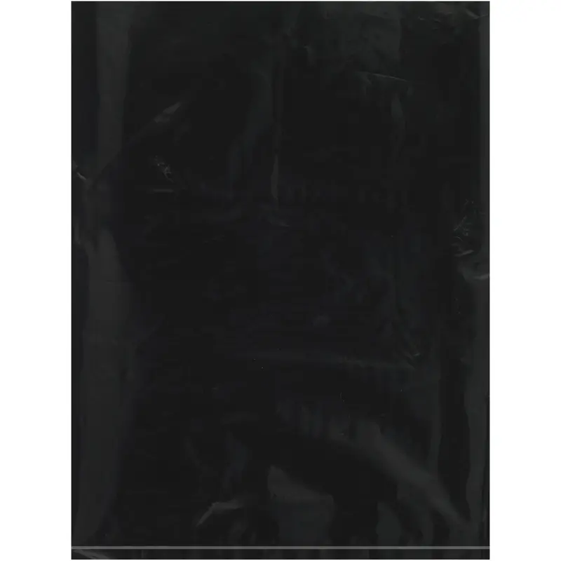 9 x 12" - 2 Mil Black Flat Poly Bags (PB480BK) Case Of 1000