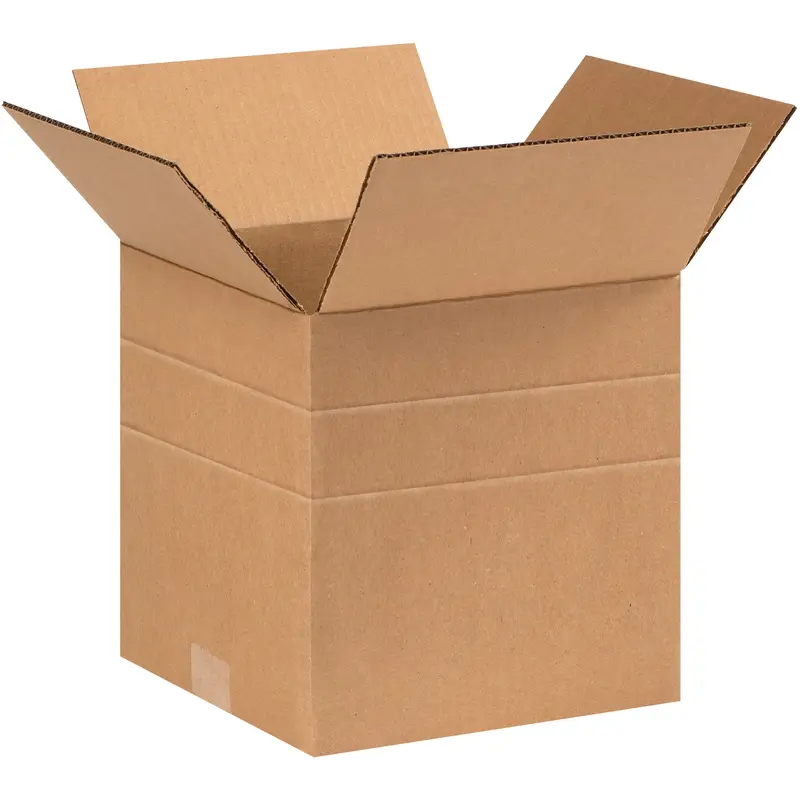 9 x 9 x 9" Multi-Depth Corrugated Boxes (MD999) Bundle Of 25