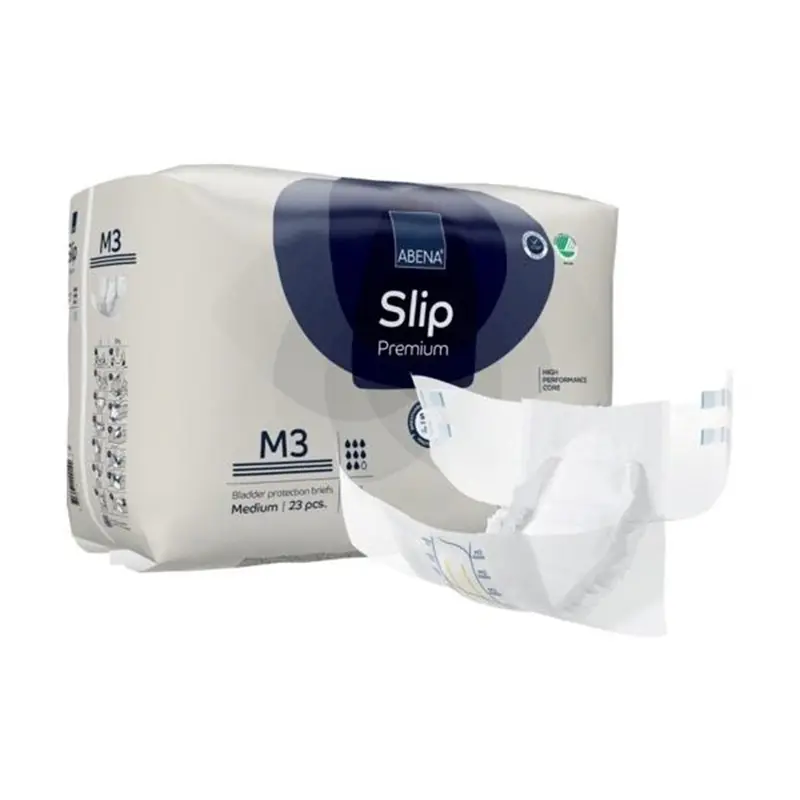 Abena Slip Premium M3 Unisex Adult Incontinence Brief Medium Disposable Heavy Absorbency (1218202_CS) 92/CS