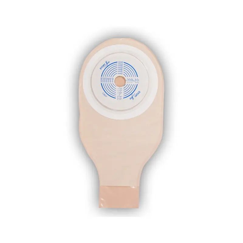 ActiveLife Colostomy Pouch One-Piece System 12 Inch Length Flat, Pre-Cut 1-1/4 Inch Stoma Drainable (150300_BX) 10/BX