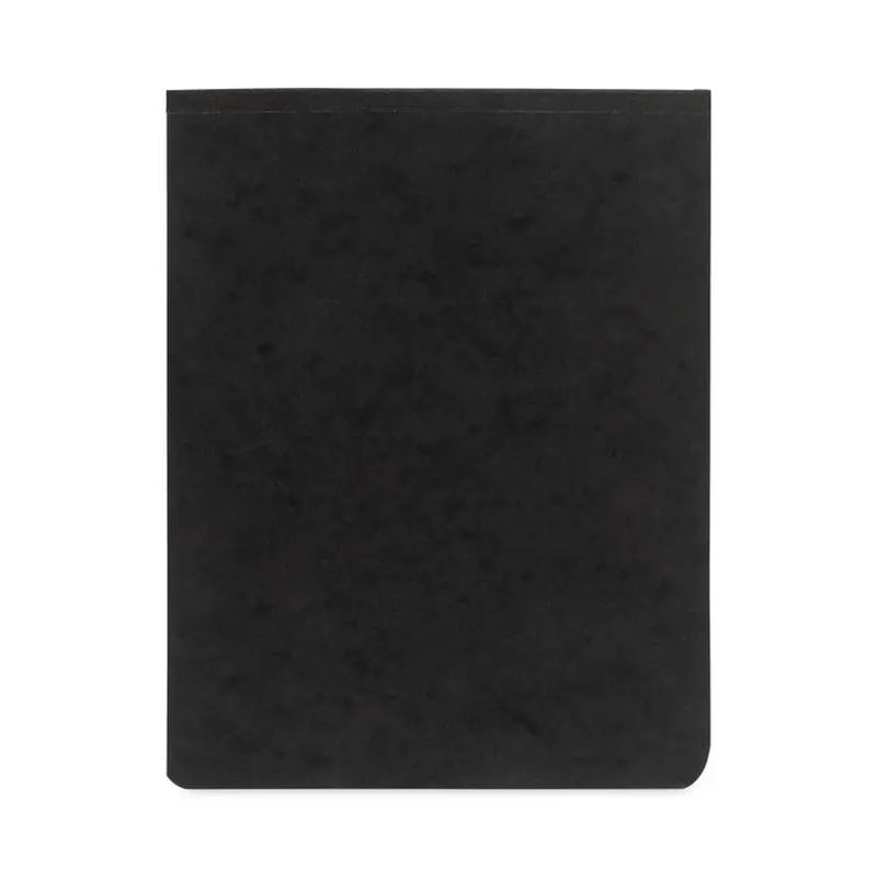 ACCO PRESSTEX Report Cover with Tyvek Reinforced Hinge, Top Bound, Two-Piece Prong Fastener, 2" Capacity, 8.5 x 11, Black/Black (ACC17021) 1 Pack of 1