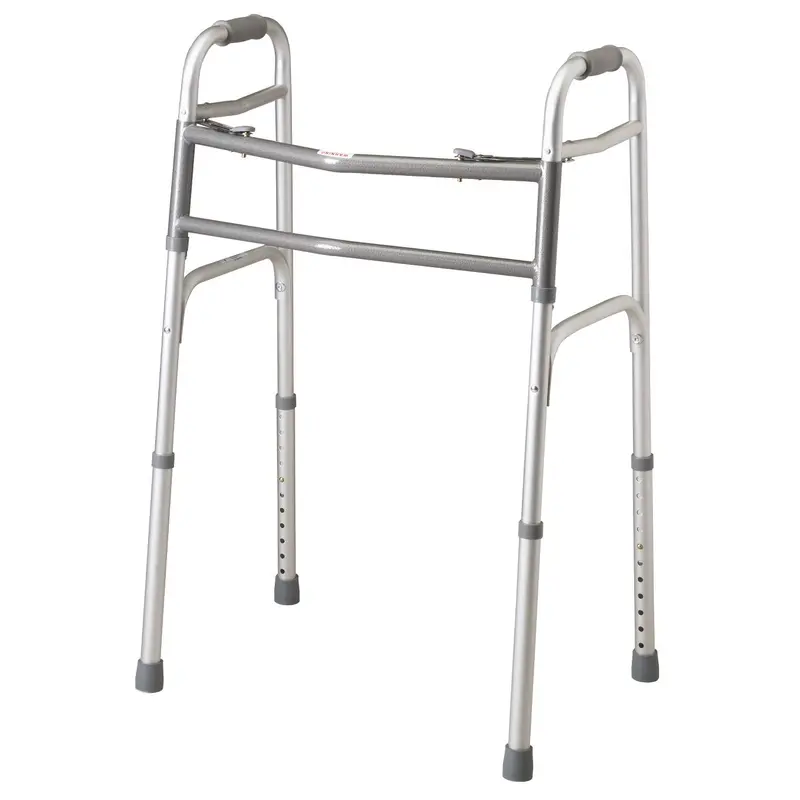 Adult Bariatric Folding Walker, 2 Button, 500 lb. Capacity, Extra Wide, 1 EA (MDS86410XW) Each